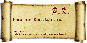 Panczer Konstantina névjegykártya